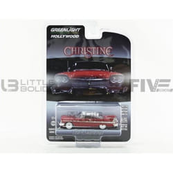 Voiture Miniature de Collection - GREENLIGHT COLLECTIBLES 1/64 - PLYMOUTH Fury Christine - 1958 - Red / White - 44830C