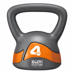 Body Sculpture BW117, Kettlebell classique, Gris, 4 kg, 200 mm, 16 cm, 21 cm