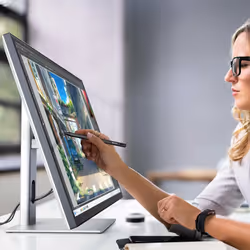 ALOGIC 32C4KPDWT LED display 32" 4K Ultra HD Écran tactile Noir, Argent - Vue supplémentaire 6