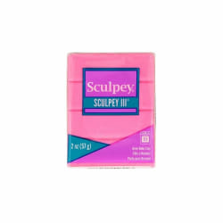 Pâte polymère Sculpey 57 g rose pailleté