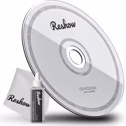 Kit de Nettoyage - Reshow - CD/DVD - Réutilisable - Chiffon Microfibres - Solution de Nettoyage
