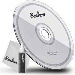 Kit de Nettoyage - Reshow - CD/DVD - Réutilisable - Chiffon Microfibres - Solution de Nettoyage