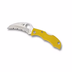 Spyderco Ladybug3 Hawkbill Salt, Couteau pliant, Acier, Nylon renforcé en fibre de verre, 18 g