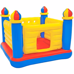 Trampoline gonflable - Intex - Jump-O-Lene - Château Fort - Sans Phtalates - 3 ans et plus