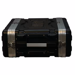 Gator Cases GR-3S Etui équipement audio Amplificateur Boîtier rigide Polyéthylène, Acier Noir, Métallique