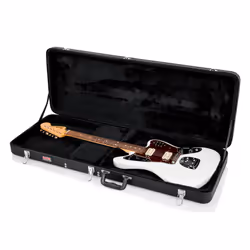 Gator Cases GWE-JAG, Boîtier rigide, Noir, Contre-plaqué, Polyvinyl chloride (PVC), Noir, Electrique, 37 cm