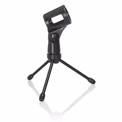 Gator Frameworks GFW-MIC-0251, Pied de micro pour bureau, Base trépied, Noir, 12,7 cm, 453 g