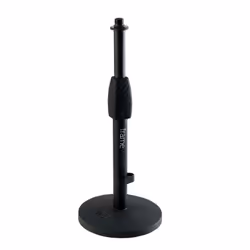 Gator Frameworks GFW-MIC-0601, Pied de micro pour bureau, Base arrondie, Noir, Acier, Acier, Shure SM7B, Shure MV7, RODE Proc ...