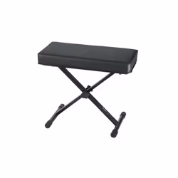 Gator Frameworks GFW-KEYBENCH-SET, Banc pour musicien, Piano, Noir, Siège rembourré, Noir, Acier