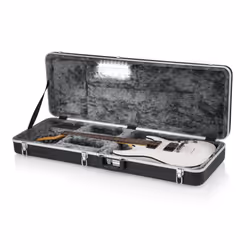 Gator Cases Electric Guitar Case, Boîtier rigide, Noir, ABS, Gris, mousse, Electrique