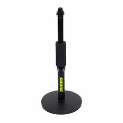 Gator Frameworks SH-DESKTOP1, Pied de micro pour bureau, Base arrondie, Noir, Acier, Acier, 3/8 5/8"
