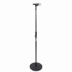 Gator Frameworks SH-RBMICSTAND10, Pied de micro droit, Base arrondie, Noir, Acier, Acier, 3/8 5/8"