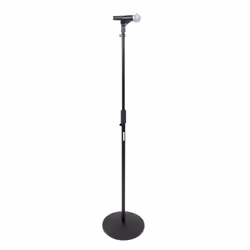 Gator Frameworks SH-RBMICSTAND12, Pied de micro droit, Base arrondie, Noir, Acier, Acier, 3/8 5/8"
