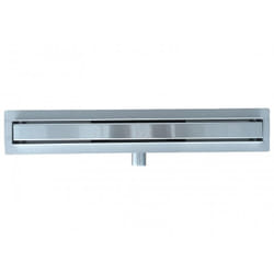 BERNSTEIN - Caniveau de douche design en acier inoxydable Drain de douche réglable - H. 6,7cm, L. 7cm - Toutes longueurs dispos - GT02 700 mm