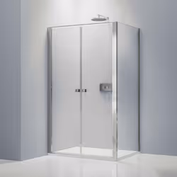 Paroi de douche à porte battante EX416-2 6mm NANO verre véritable - 90 x 90 x 195cm Créez votre nouvelle salle de bain avec l ...