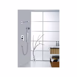 Système combiné colonne de douche à encastrer avec tête de douche et corps d´encastrement en inox Ce système de douche Bernst ...