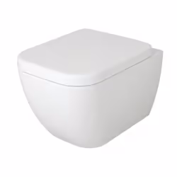 WC suspendu à fond creux - cuvette sans bride 101R Ensemble en céramique sanitaire à fond creux BERNSTEIN. Ce WC suspendu san ...