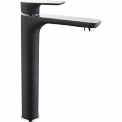 Robinet mitigeur pour vasque et lavabo 4025CB - noir mat Embelissez votre salle de bain avec le robinet mitigeur 4025CB. Ce m ...