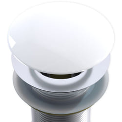 Cache bonde pour vasque - couvercle pour bonde Pop Up en blanc brillant - Bernstein