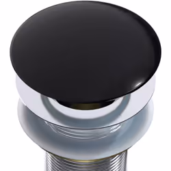 Dessus - couvercle - cache pour bonde Pop Up noir brillant Convient à tous nos lavabos/vasque de haute qualité Cet élégant de ...