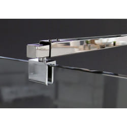 Barre de stabilisation extensible en acier inoxydable pour paroi de douche - 80-140cm - Stabilisateur au choix Carré - Bernstein