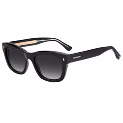 Lunettes de Soleil Dsquared2 D2 0012/S 52/20/150 BLACK/GREY SHADED acétate homme D2 0012/S