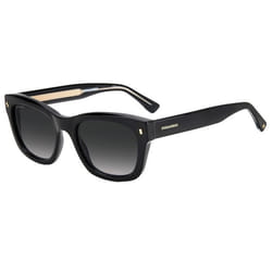 Lunettes de Soleil Dsquared2 D2 0012/S 52/20/150 BLACK/GREY SHADED acétate homme D2 0012/S