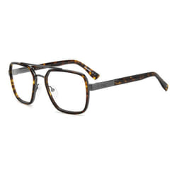 Lunettes de Vue DSQUARED2 D2 0064 55/19/140 EKP DARK RUTHENIUM HAVANA ACETATE FRAMES MAN DSQUARED2 D2 0064 DARK