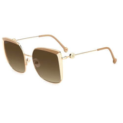 Lunettes de Soleil Carolina Herrera HER 0111/S 57/20/145 BEI IVORY GOLD/GREEN SHADED métal femme HER 0111/S