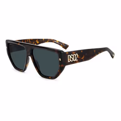 Lunettes de Soleil Dsquared2 D2 0088/S 60/14/145 HAVANA/BLUE GREY acétate homme D2 0088/S