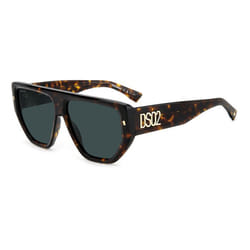 Lunettes de Soleil Dsquared2 D2 0088/S 60/14/145 HAVANA/BLUE GREY acétate homme D2 0088/S