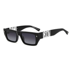 Lunettes de Soleil Dsquared2 ICON 0011/S 54/19/145 BLACK/GREY SHADED acétate homme ICON 0011/S