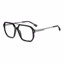 Lunettes de Vue DSQUARED2 D2 0123 56/14/145 ANS BLACK DARK RUTHENIUM ACETATE FRAMES MAN DSQUARED2 D2 0123 BLACK DARK