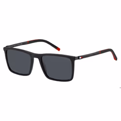 Lunettes de Soleil Tommy Hilfiger TH 2077/S 55/19/145 MATTE BLACK/GREY acétate homme TH 2077/S