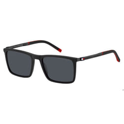 Lunettes de Soleil Tommy Hilfiger TH 2077/S 55/19/145 MATTE BLACK/GREY acétate homme TH 2077/S
