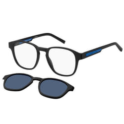 Lunettes de Soleil Tommy Hilfiger TH 2085/CS 50/19/145 MATTE BLACK  BLACK/BLUE CLIP-ON ECO POLYAMIDE homme TH 2085/CS