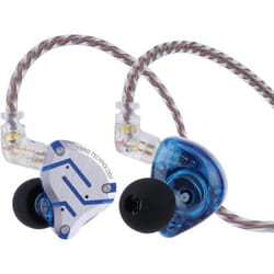 Linsoul KZ ZS10 Pro Écouteurs Intra-Auriculaires 4BA1DD à 5 conducteurs Bleu éblouissant