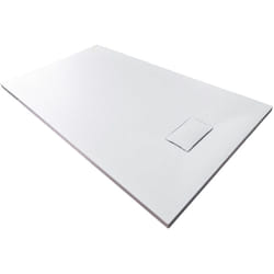 Bernstein - Receveur de douche rectangulaire Blanc en smc - 3,2 cm de hauteur - 90x120cm, Avec système d'évacuation type b