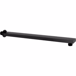 Bras de douche mural - 38,5 cm - noir - Avec ce bras de douche de haute qualité et au design moderne, votre tête de douche à ...