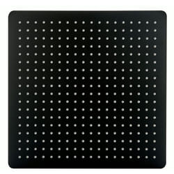Tête de douche carrée, extra-plate en acier inoxydable DPG2001 - 40x40cm - noir mat - Bernstein