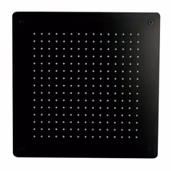 Tête de douche carrée DPG5005 noir - 50x50cm Élégante tête de douche carrée à effet pluie XXL! La pomme de douche est en acie ...
