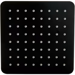 Tête de douche carrée DPG2023 noir - 20x20cm Élégante tête de douche carrée à effet pluie XXL! La pomme de douche est en acie ...