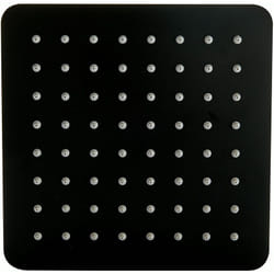 Tête de douche carrée, extra-plate en acier inoxydable DPG2023 - 20x20cm - noir - Bernstein