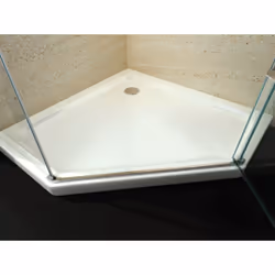 Description générale Le receveur de douche pentagonal BERNSTEIN est idéal pour optimiser l'espace dans les petites salles de  ...