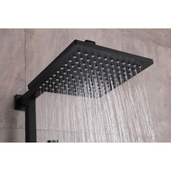 Douche de tête abs 3030TB noir - 22,5 x 22,5 x 1 cm - Bernstein
