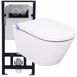 BERNSTEIN Basic WC douche - système complet Hygiène parfaite - utilisation très simple - idéal pour les WC visiteurs, les res ...