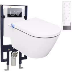 WC lavant BERNSTEIN DUSCH-WC PRO+ 1102 blanc - Technologie et élégance pour votre bien-être Le WC lavant de BERNSTEIN Pro+ vo ...