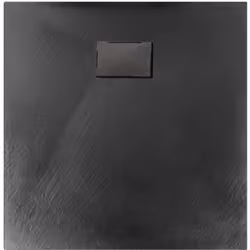Receveur de douche noir BERNSTEIN série GT - surface structurée Le bac à douche moderne en SMC (Sheet-Molding-Compound) se di ...