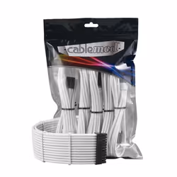 Cablemod PRO ModMesh, ATX (24-pin), ATX (24-pin), Droit, Droit, Blanc, 250 mm