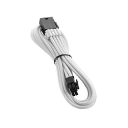 Câble dalimentation PCIe - Non spécifié - 450mm - 1 x 8 broches - Couleur blanche - Extension PCI-e